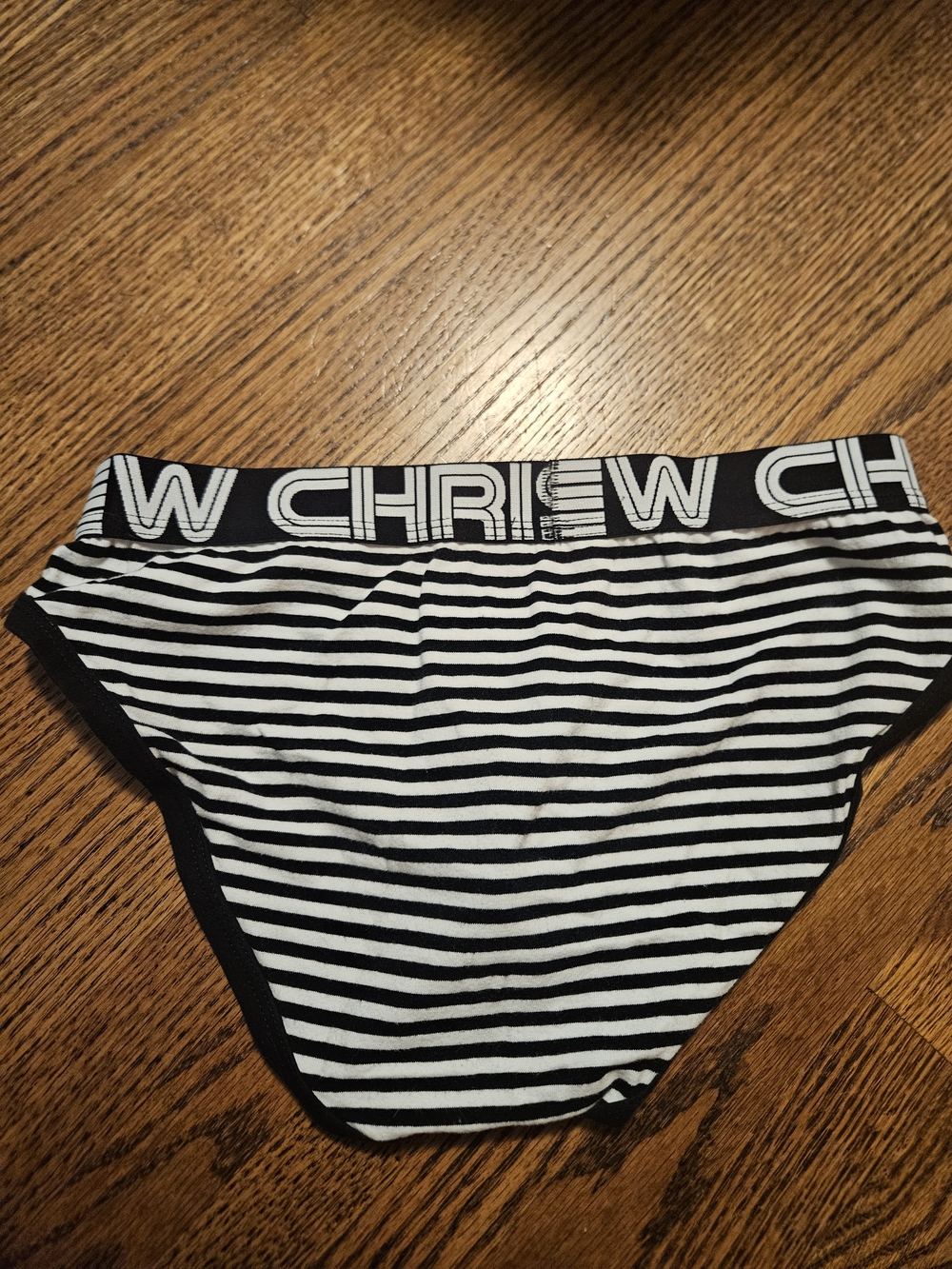 Andrew Christian Black & White Striped Men's Bikini Brief